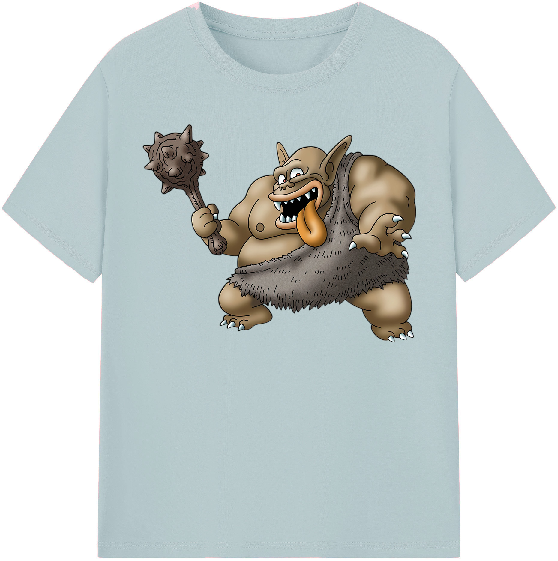 （画像用） ドラゴンクエスト Doragon Kuesuto Dragon Quest 綿100％半袖Tシャツ（フロントプリント）
